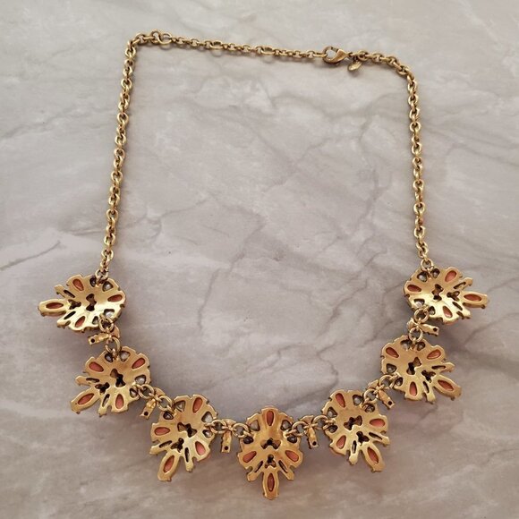 ✨ J.Crew Pink Rhinestone Crystal Cluster Stacked Statement Necklace ✨ - Picture 9 of 16